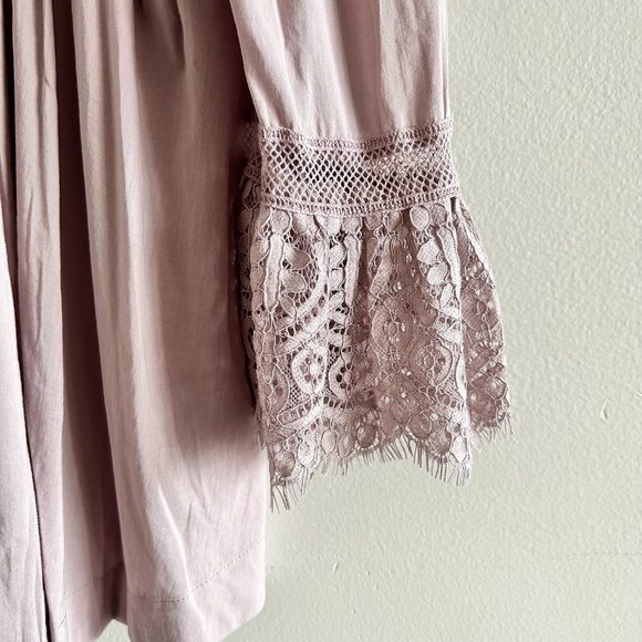 Free People Esme Button-Down Blouse | Lavender Mauve | Size Small | New with Tag - Picture 15 of 16
